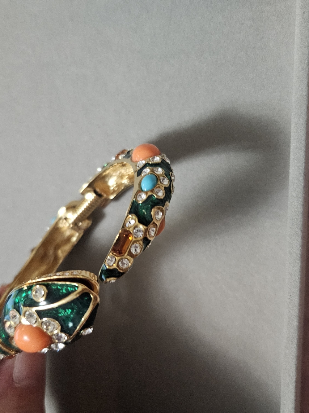 Kenneth Jay Lane Snake Hinge Bracelet - Picture 6 of 9